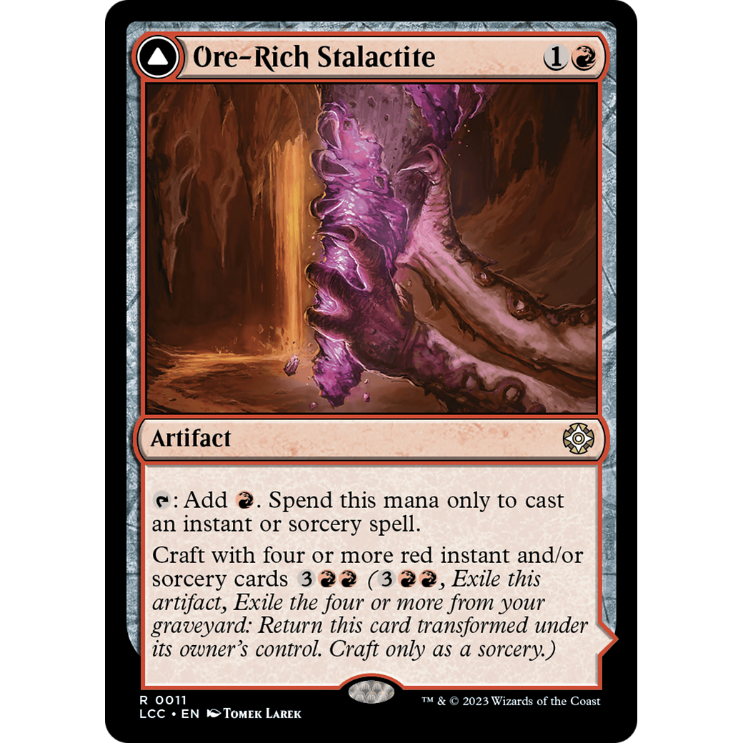 Ore-Rich Stalactite // Cosmium Catalyst (LCC-011) - The Lost Caverns of Ixalan Commander