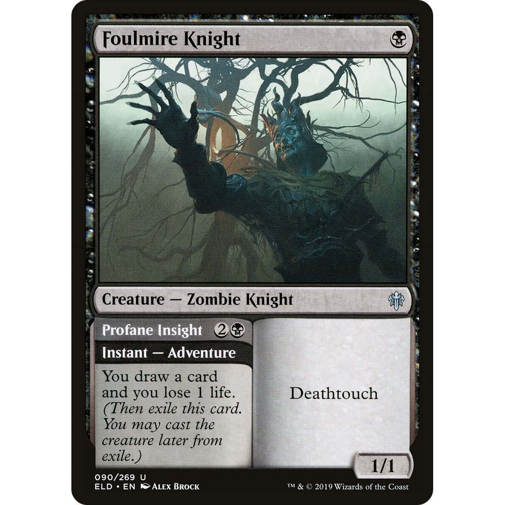 Foulmire Knight (ELD-090) - Throne of Eldraine Foil