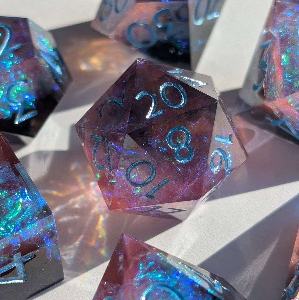 Opalflare 7-Piece Polyhedral Dice Set