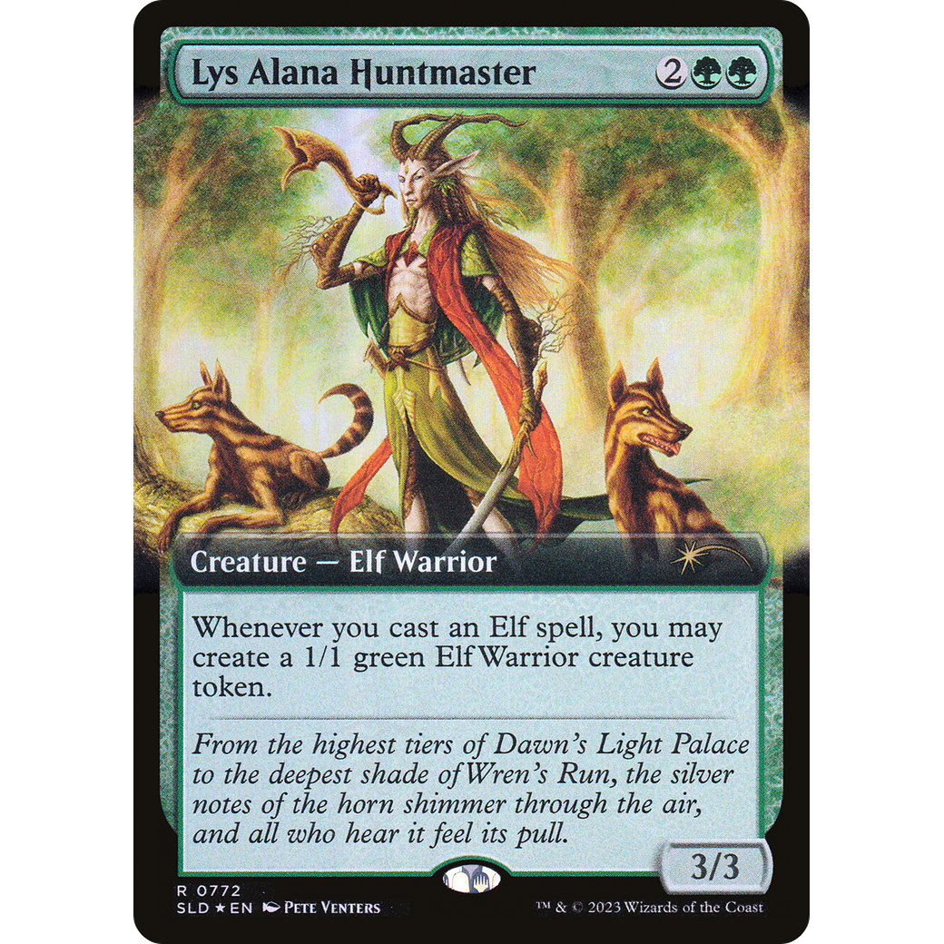 Lys Alana Huntmaster (Extended Art) (SLD-772) - Secret Lair Drop: (Extended Art) Foil
