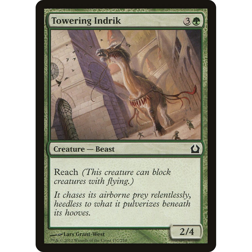 Towering Indrik (RTR-137) - Return to Ravnica Foil