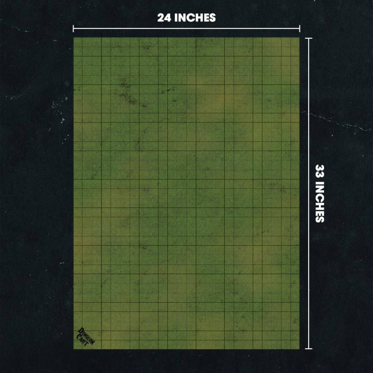 Dungeon Craft Battlemap: Grasslands and River - Double-Sided Dry/Wet Erase RPG Map