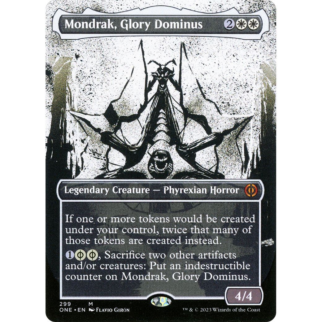 Mondrak, Glory Dominus (ONE-299) - Phyrexia: All Will Be One: (Showcase) (Borderless)