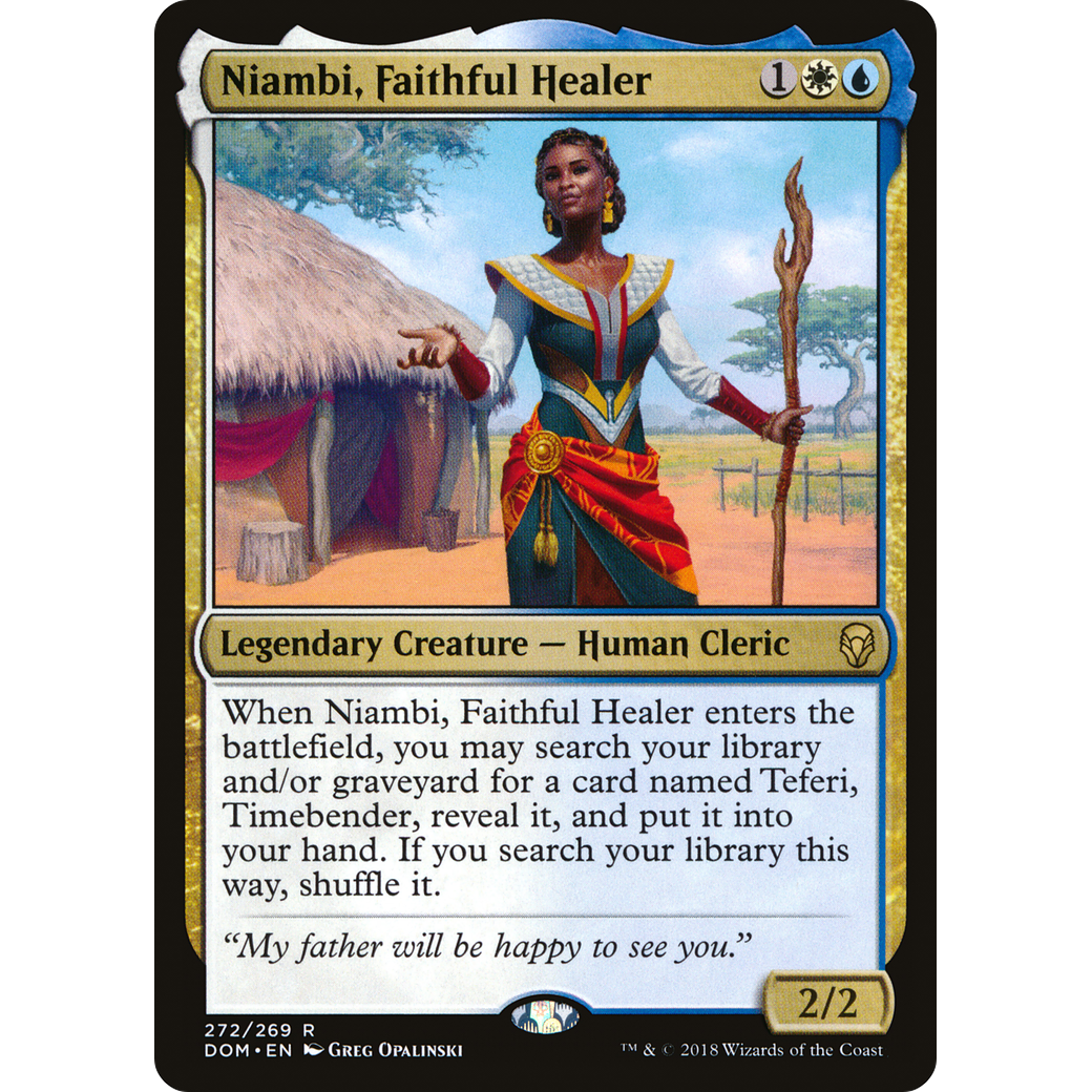 Niambi, Faithful Healer (DOM-272) - Dominaria