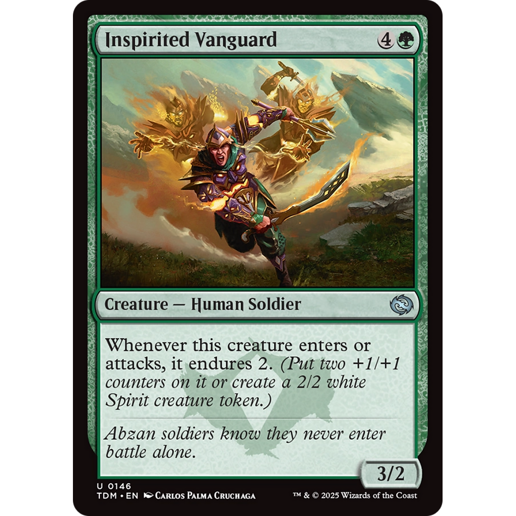 Inspirited Vanguard (TDM-146) - Tarkir: Dragonstorm Foil