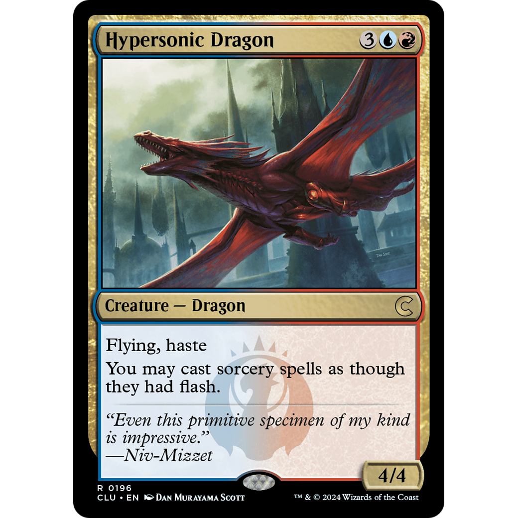 Hypersonic Dragon (CLU-196) - Ravnica: Clue Edition