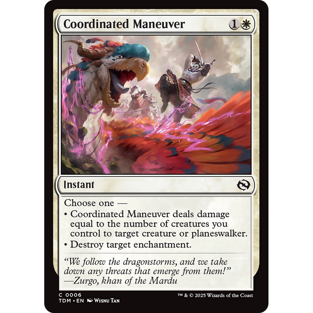 Coordinated Maneuver (TDM-006) - Tarkir: Dragonstorm Foil