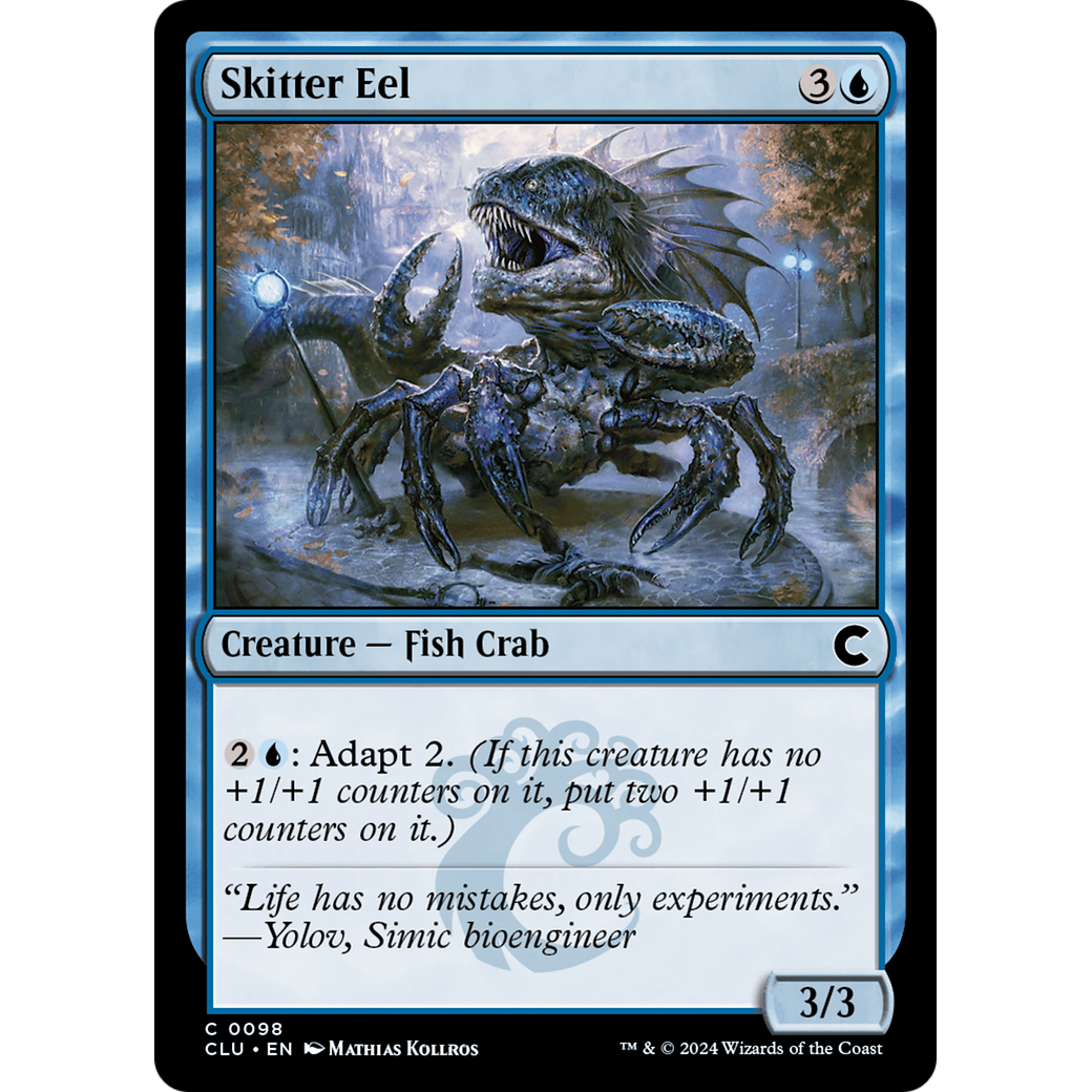 Skitter Eel (CLU-098) - Ravnica: Clue Edition