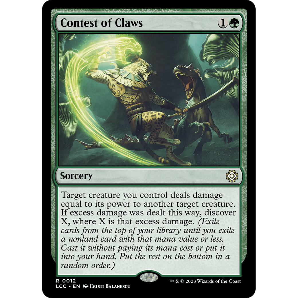 Contest of Claws (LCC-012) - The Lost Caverns of Ixalan Commander Foil