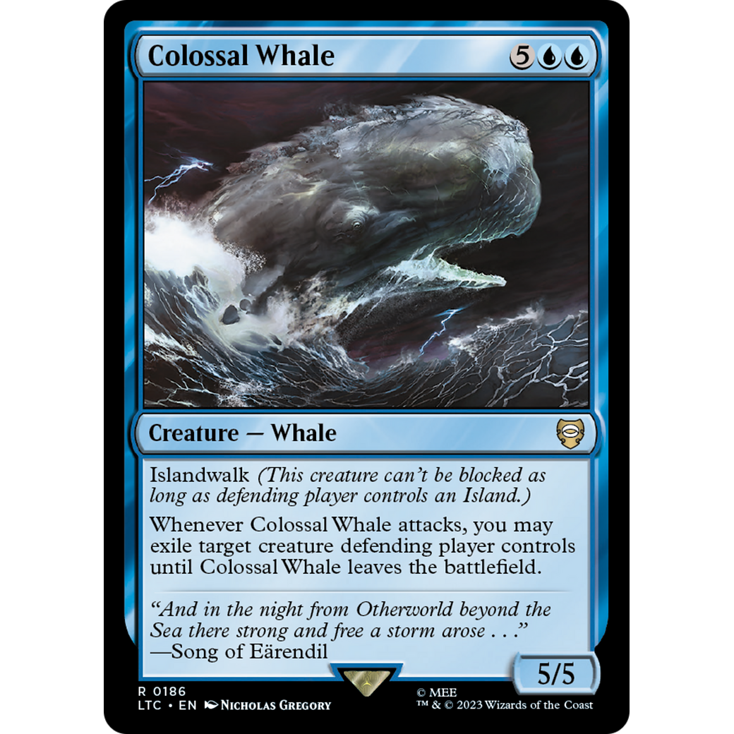 Colossal Whale (LTC-186) - Tales of Middle-earth Commander