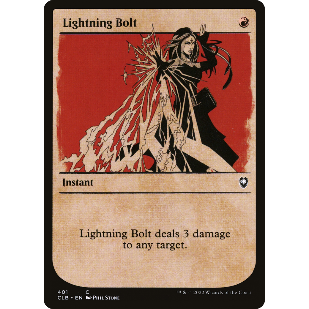 Lightning Bolt (CLB-401) - Commander Legends: Battle for Baldur's Gate: (Showcase)