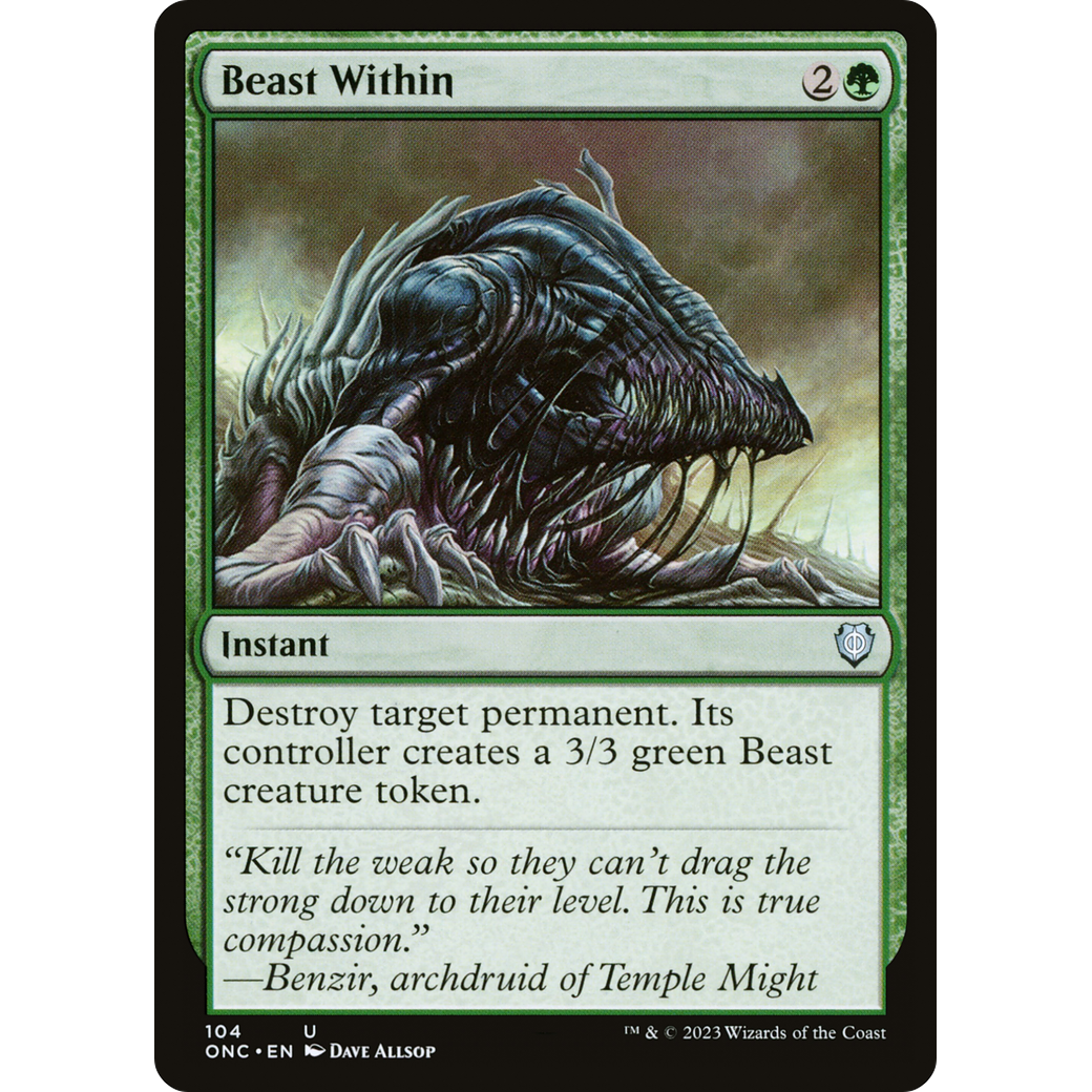 Beast Within (ONC-104) - Phyrexia: All Will Be One Commander