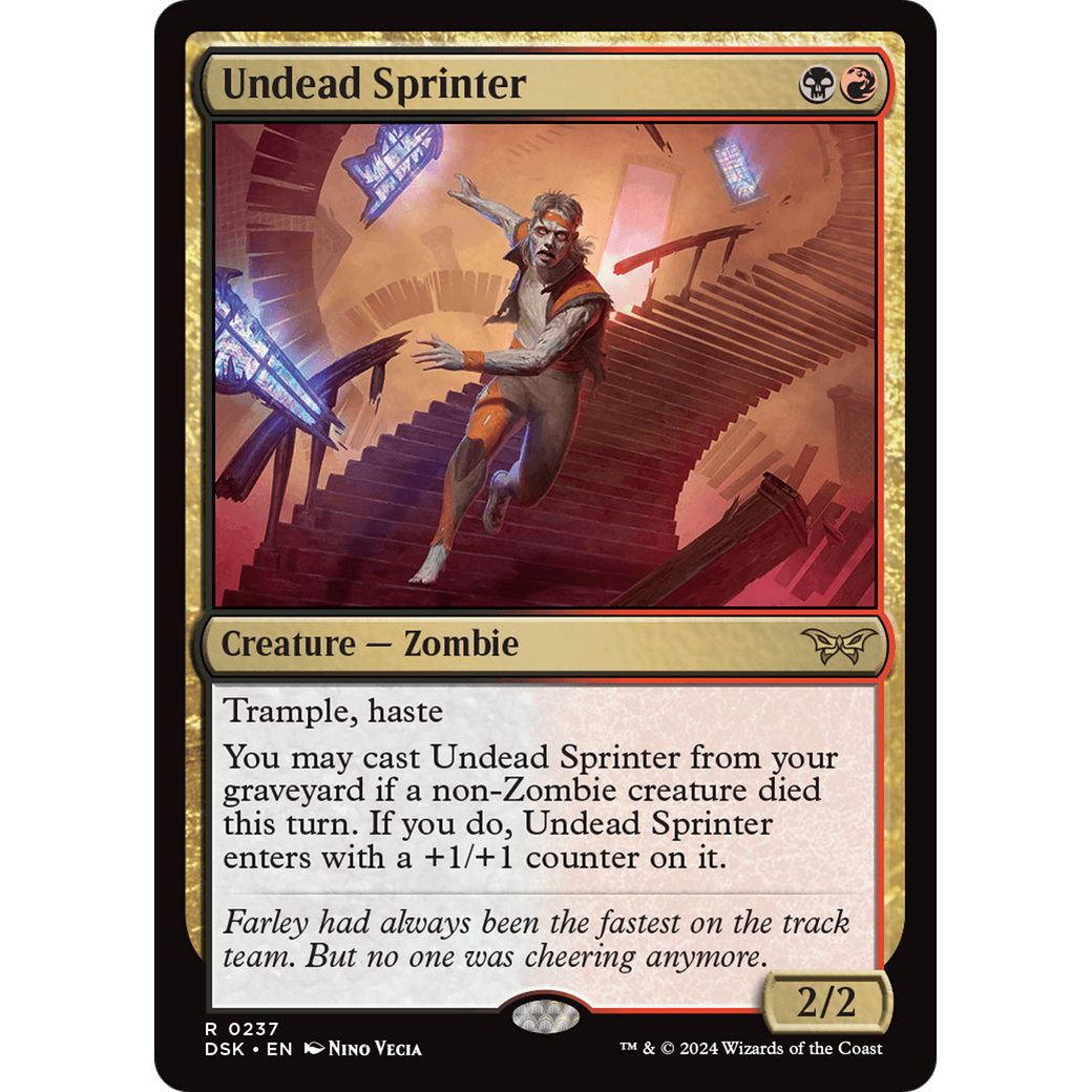 Undead Sprinter (DSK-237) - Duskmourn: House of Horror Foil