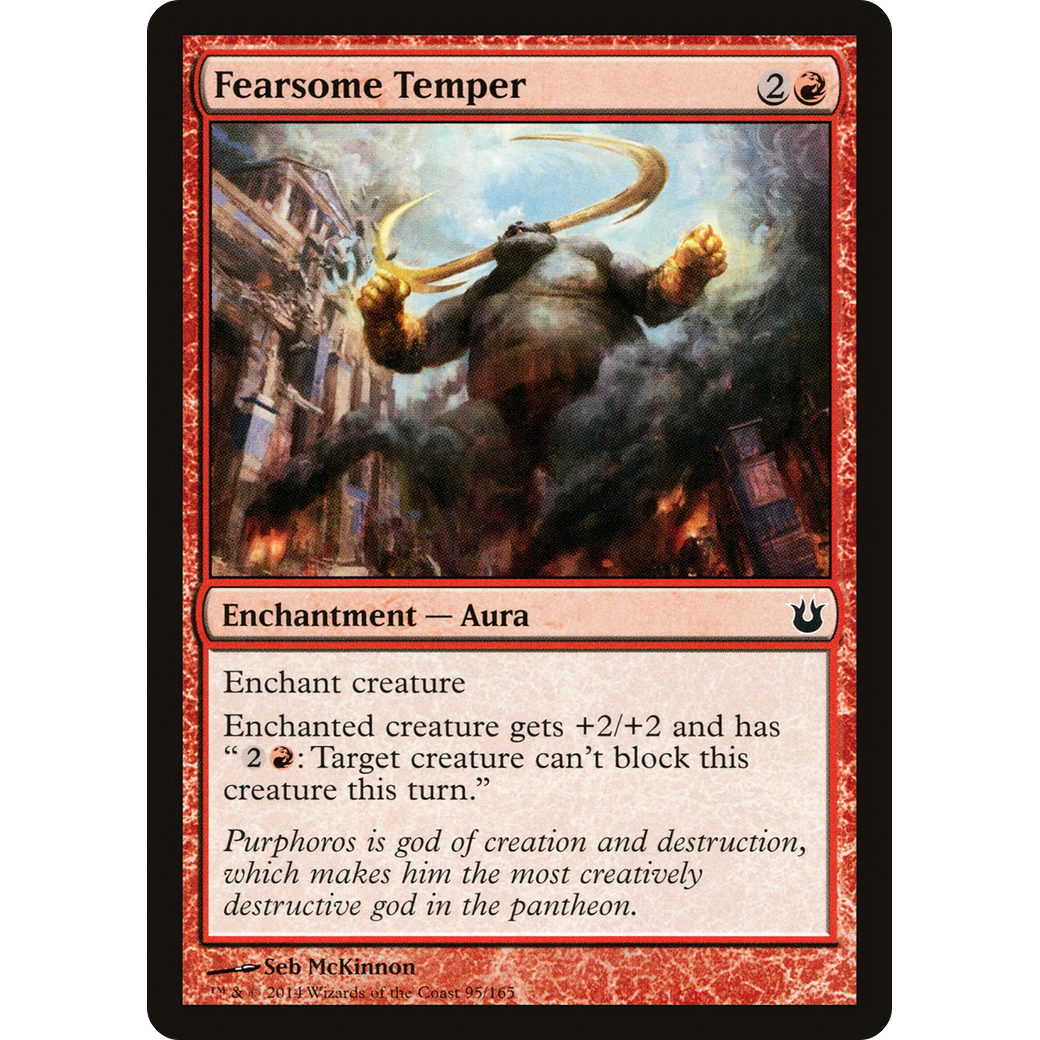Fearsome Temper (BNG-095) - Born of the Gods Foil