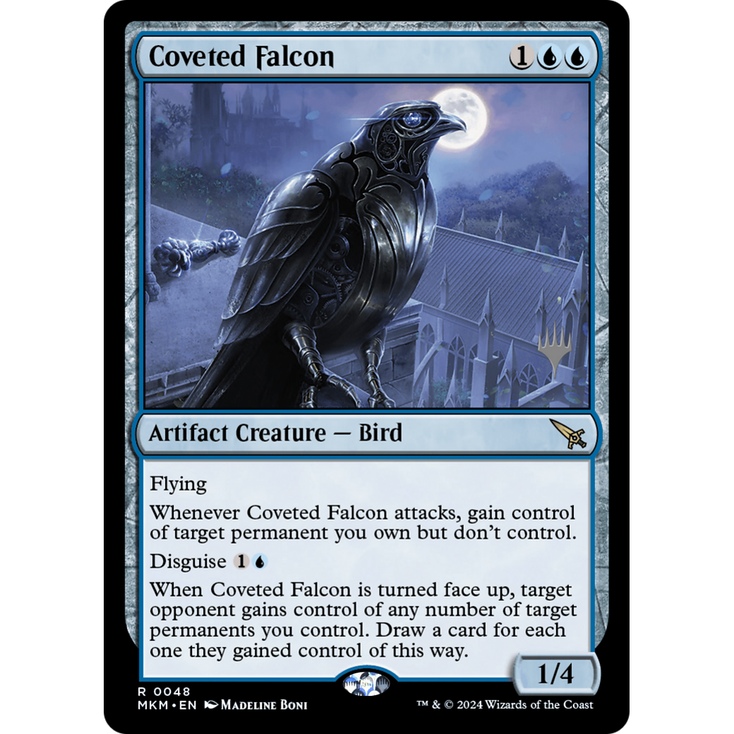 Coveted Falcon (PPMKM-48P) - Murders at Karlov Manor Promos