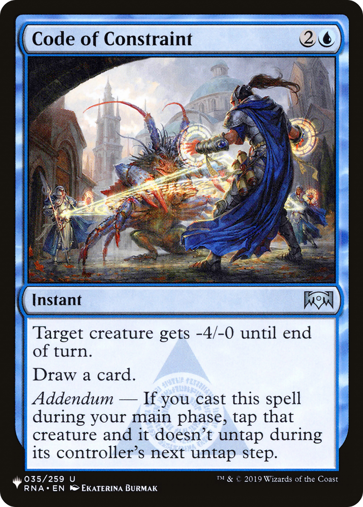 Code of Constraint (LIST-035/259) - The List