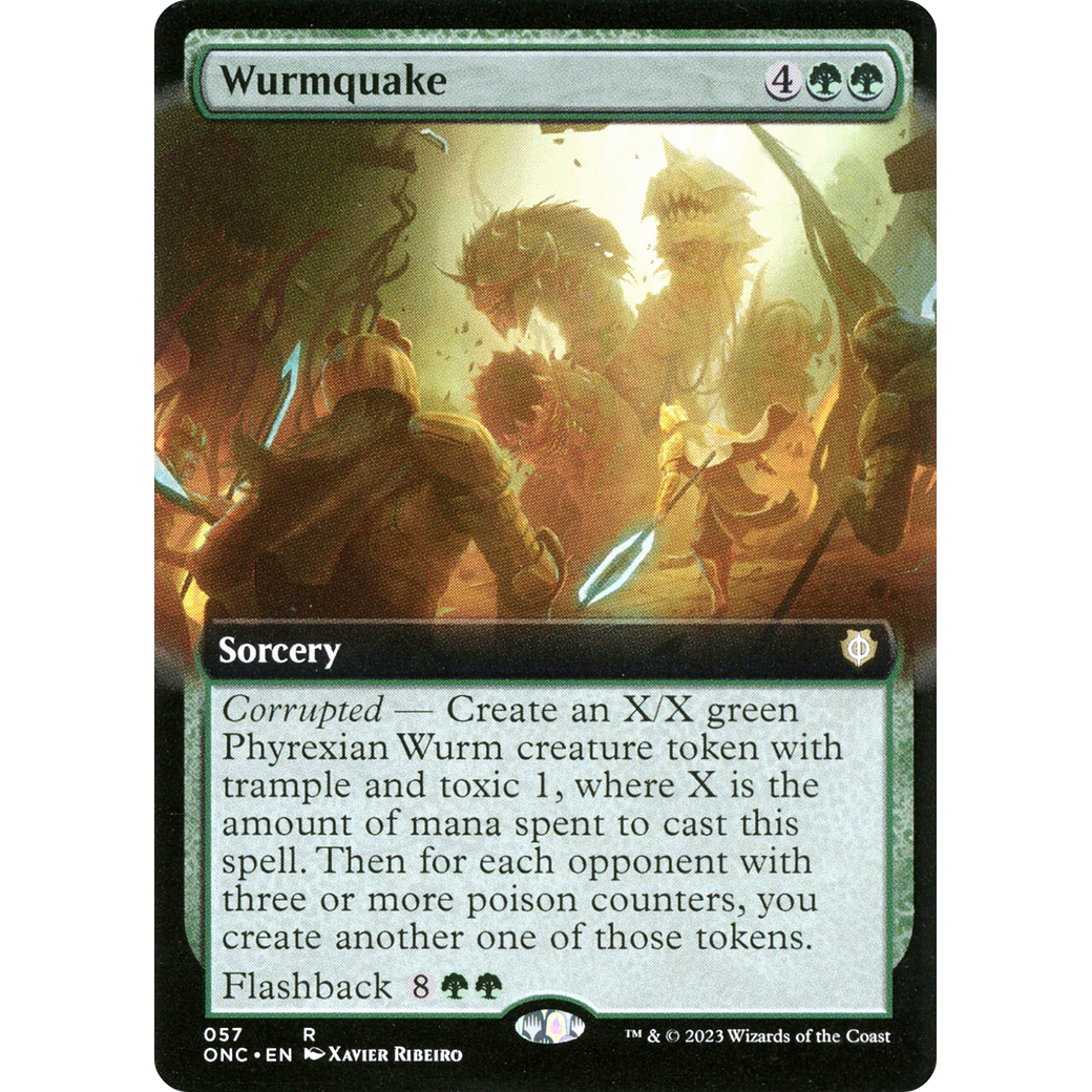Wurmquake (ONC-057) - Phyrexia: All Will Be One Commander: (Extended Art)