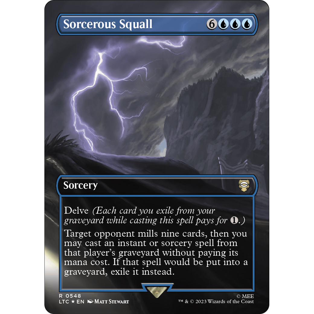 Sorcerous Squall (LTC-548) - Tales of Middle-earth Commander (Borderless) Foil