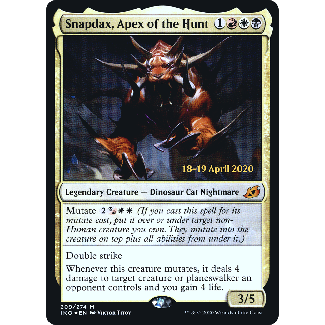 Snapdax, Apex of the Hunt (PRE-209) - Ikoria: Lair of Behemoths Promos Foil