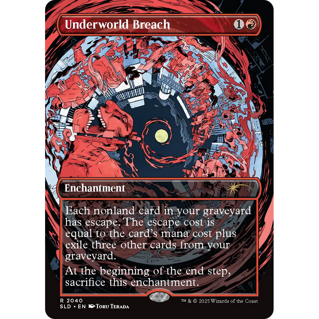 Underworld Breach (2040) (Rainbow Foil) (SLD-2040) - Secret Lair Drop (Borderless) Foil