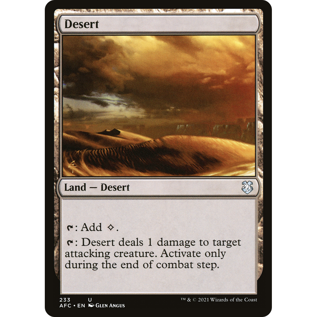Desert (AFC-233) - Forgotten Realms Commander