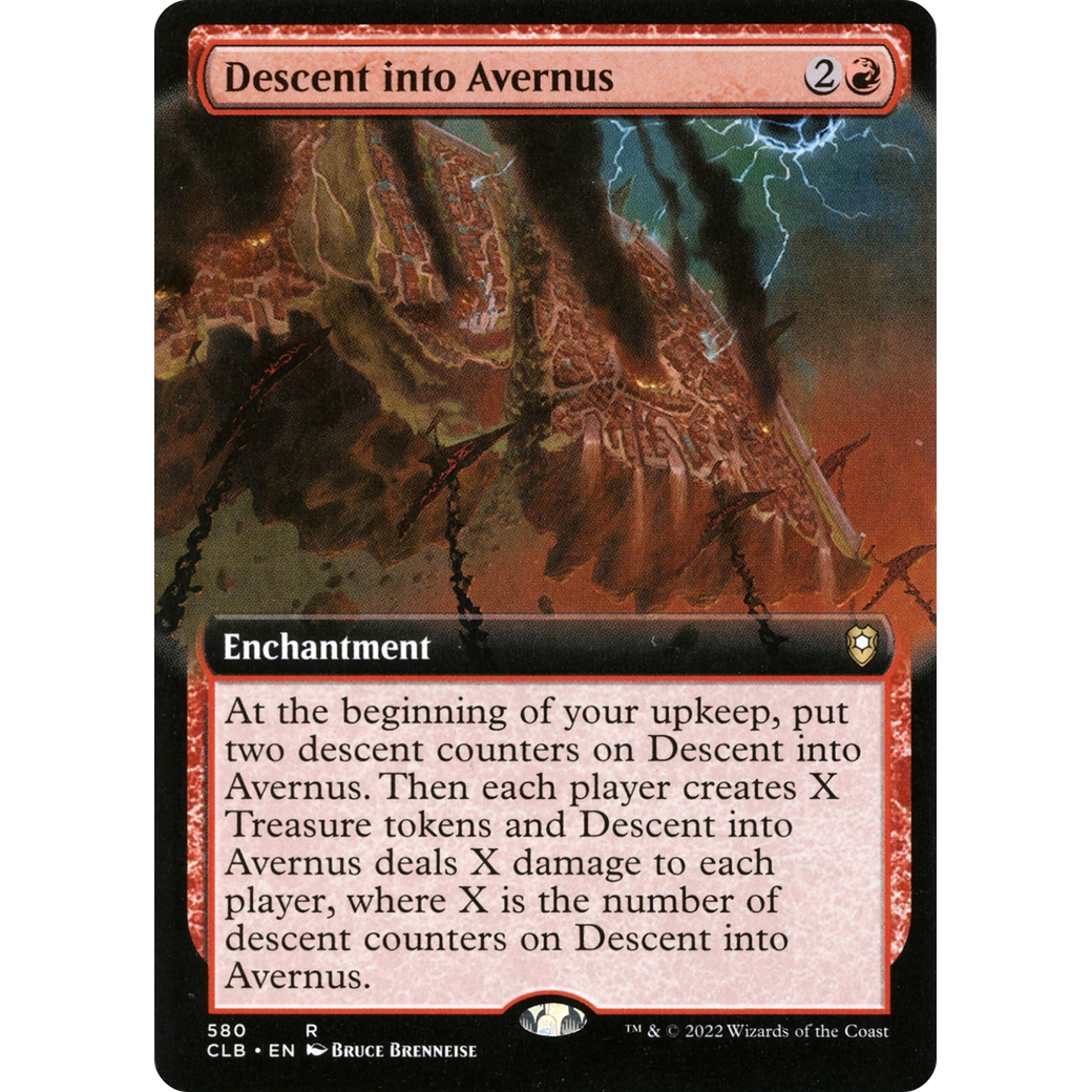 Descent into Avernus (CLB-580) - Commander Legends: Battle for Baldur's Gate: (Extended Art) Foil