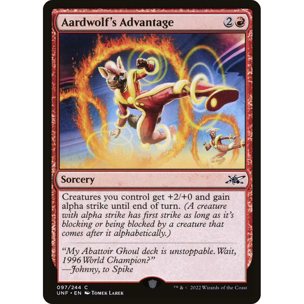 Aardwolf's Advantage (UNF-097) - Unfinity