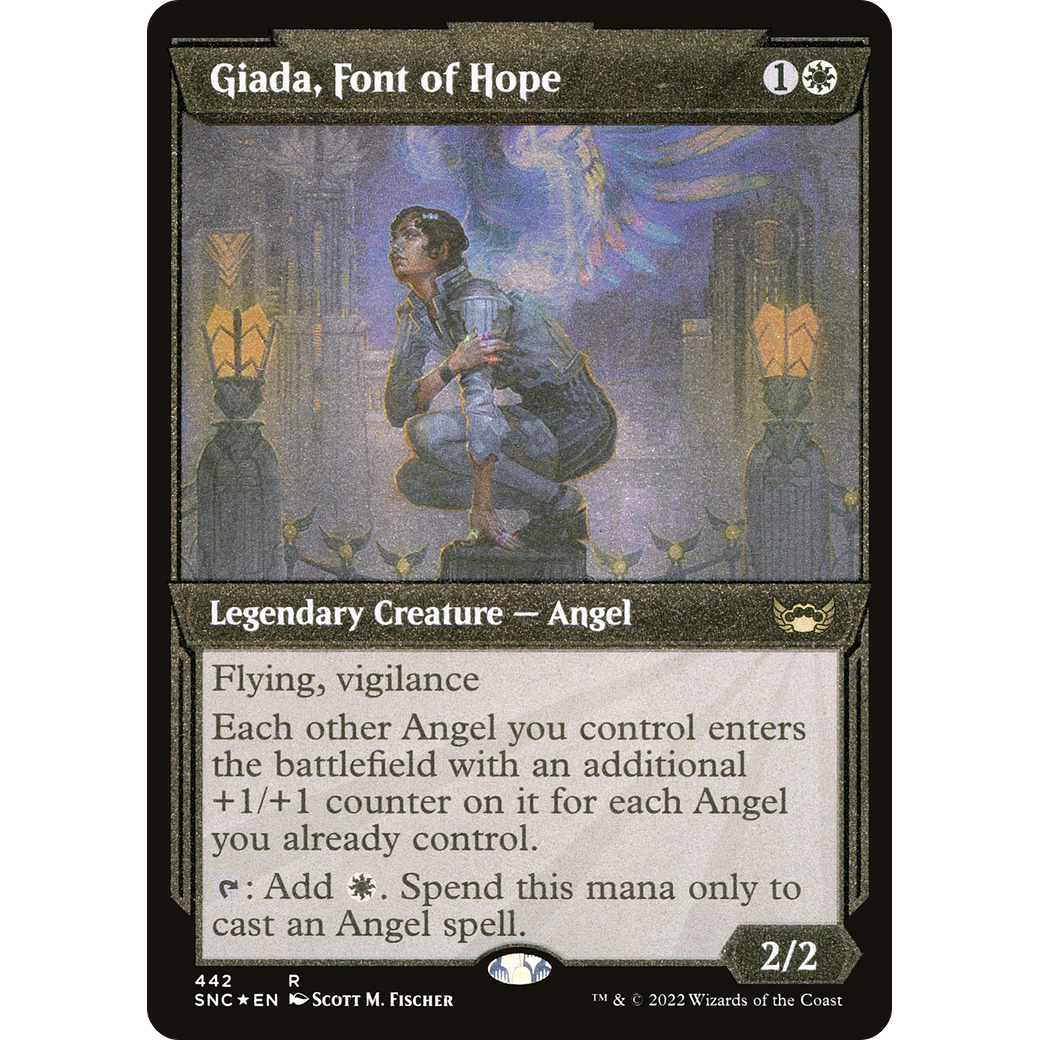 Giada, Font of Hope (Showcase) (Foil Etched) (SNC-442) - Streets of New Capenna: (Showcase) Foil