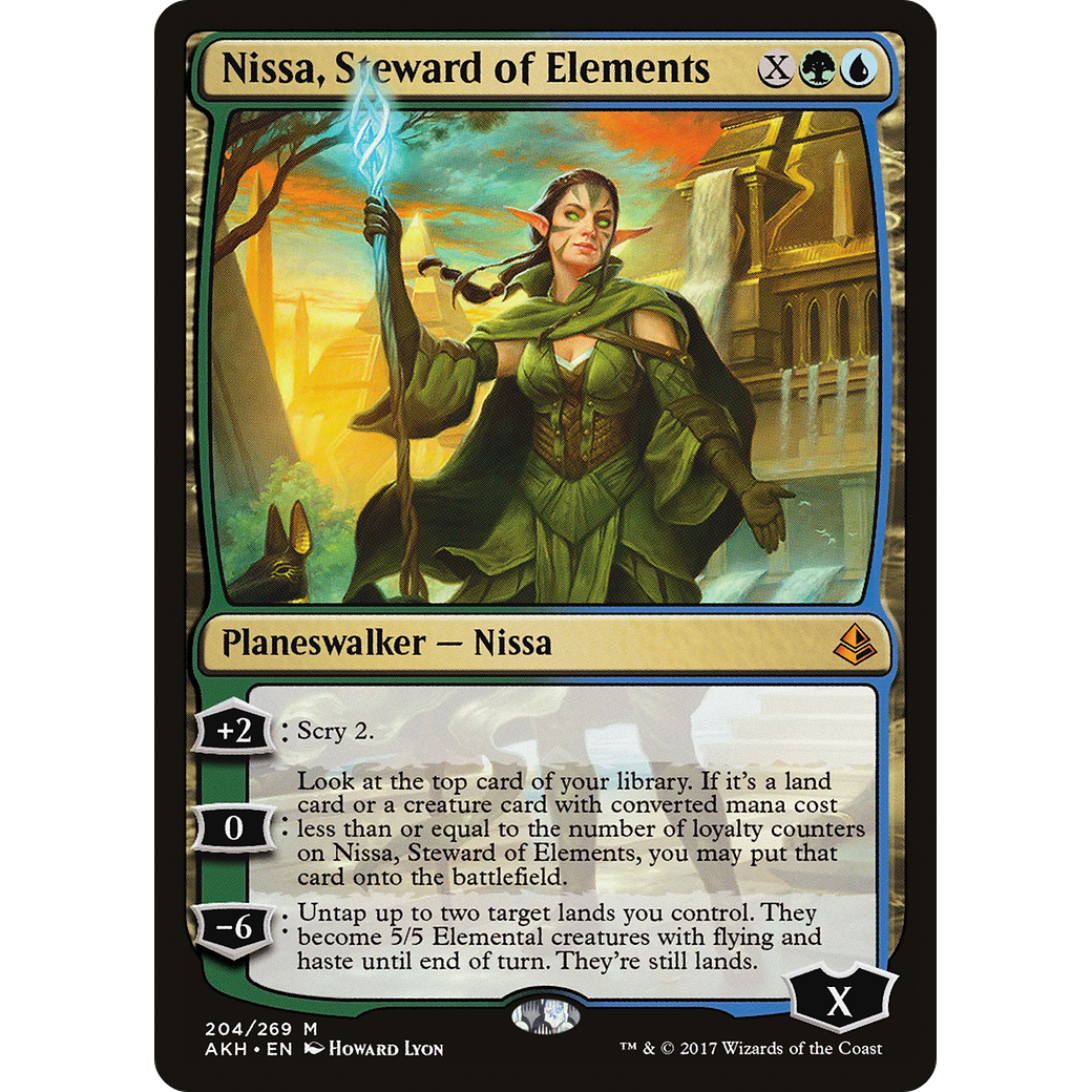 Nissa, Steward of Elements (AKH-204) - Amonkhet Foil