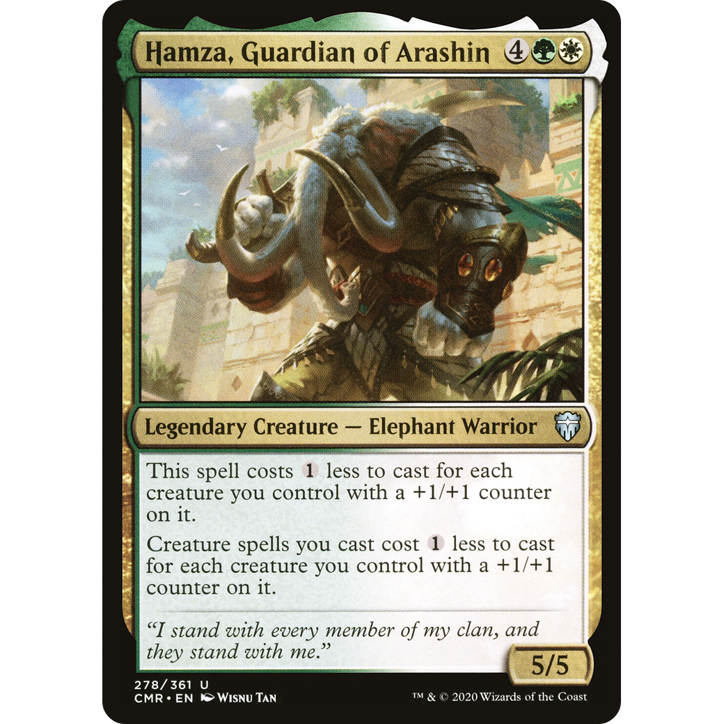 Hamza, Guardian of Arashin (CMR-278) - Commander Legends Foil