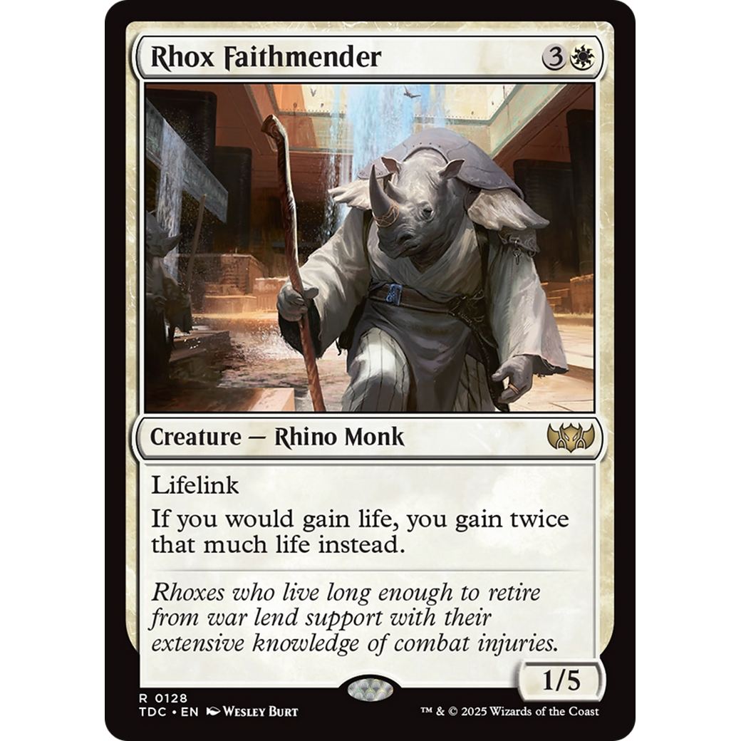 Rhox Faithmender (TDC-128) - Commander: Tarkir: Dragonstorm
