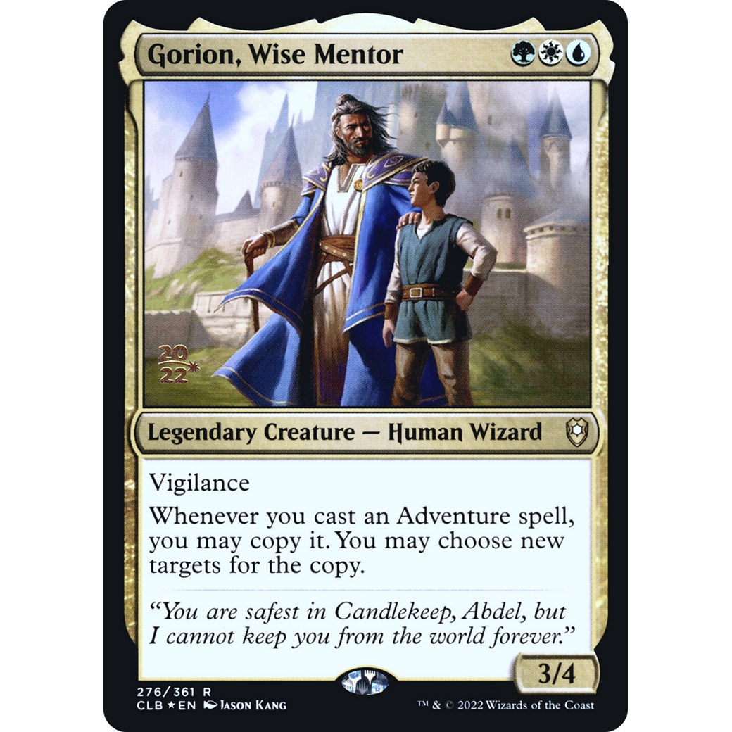 Gorion, Wise Mentor (PRE-276S) - Battle for Baldur's Gate Promos Foil