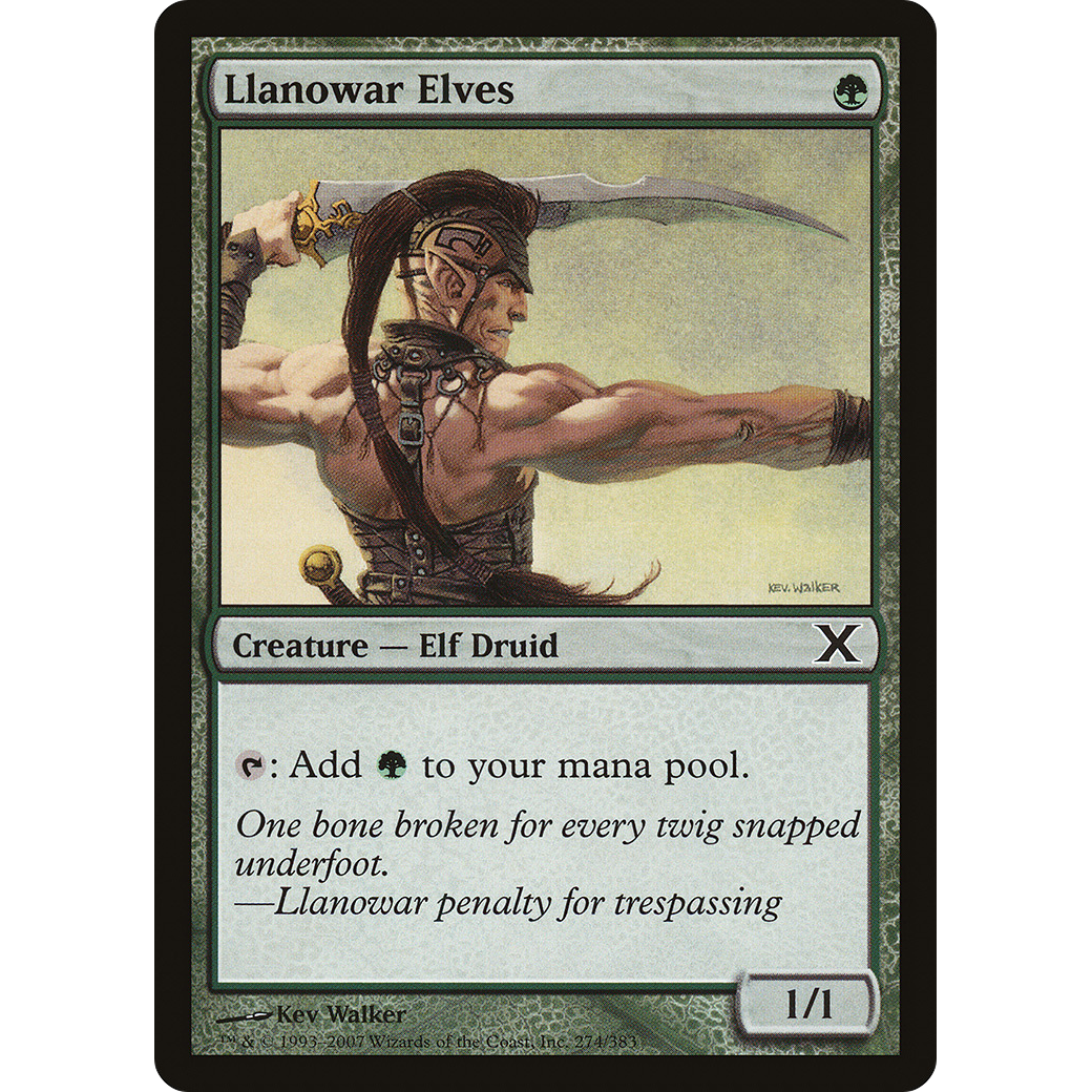 Llanowar Elves (10E-274) - Tenth Edition Foil