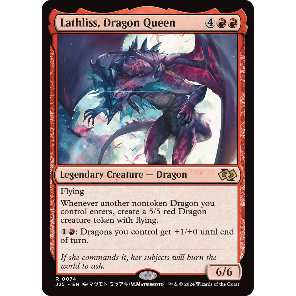 Lathliss, Dragon Queen (J25-074) - Foundations Jumpstart