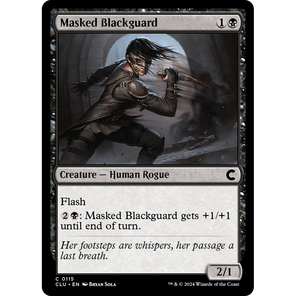 Masked Blackguard (CLU-115) - Ravnica: Clue Edition