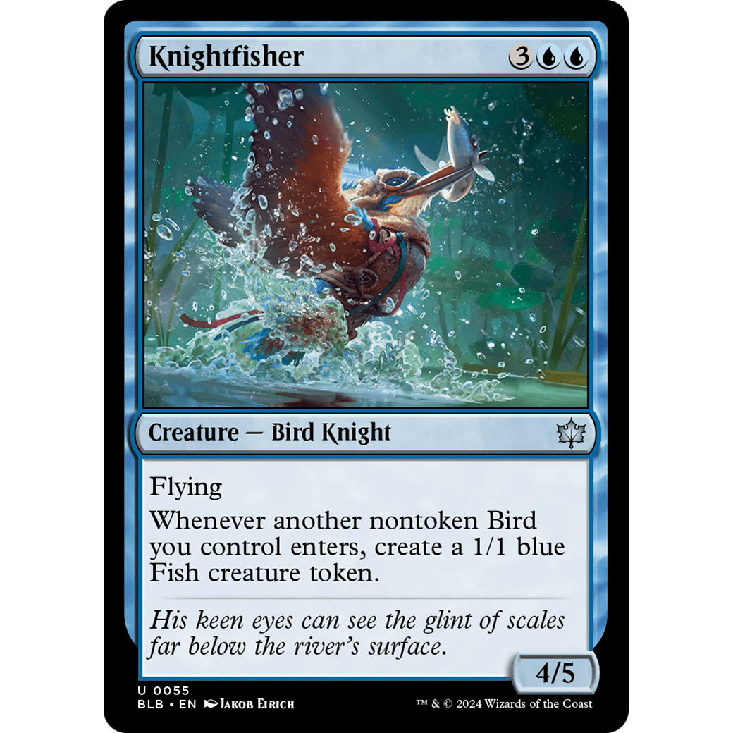 Knightfisher (BLB-055) - Bloomburrow Foil