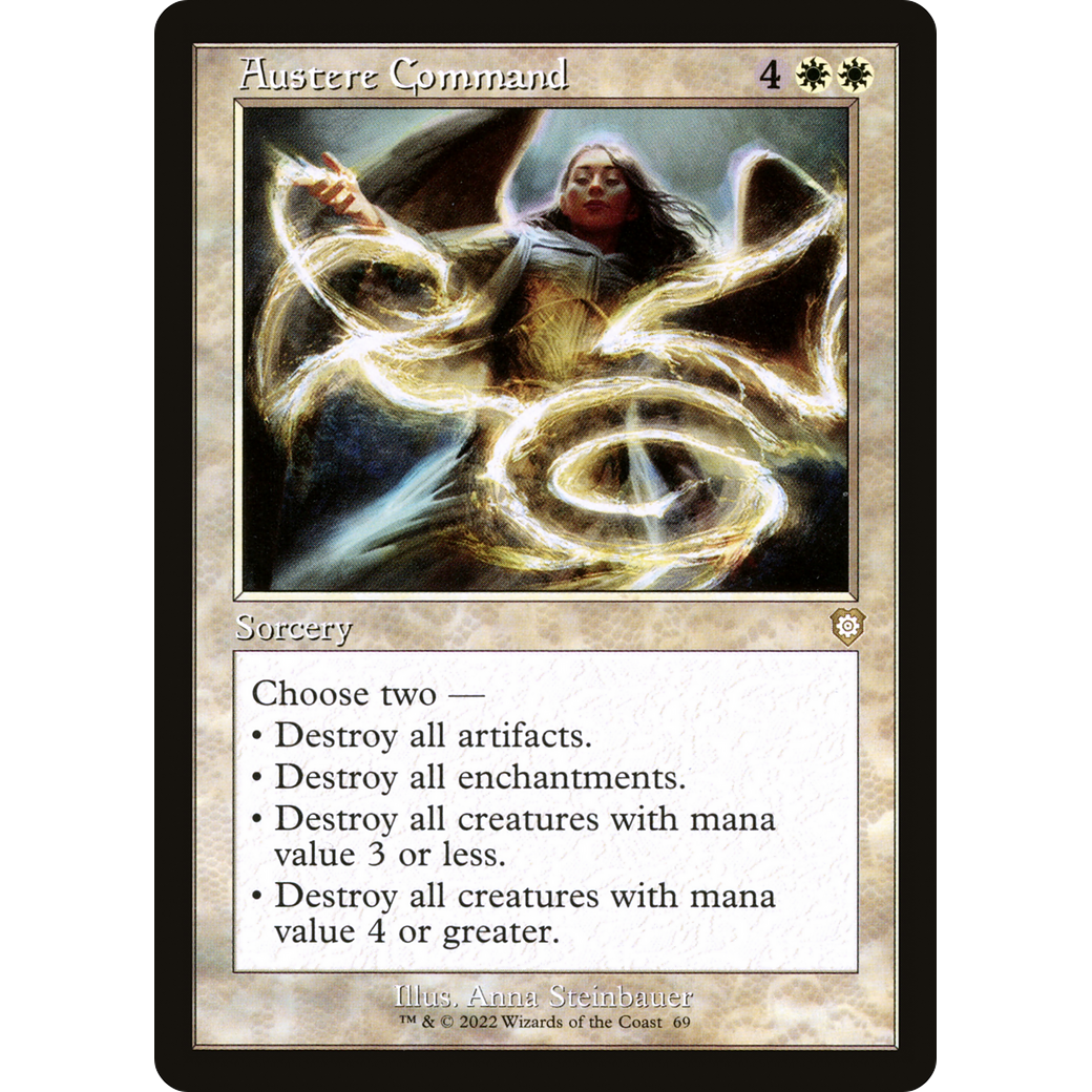 Austere Command (Retro Frame) (BRC-069) - The Brothers' War Commander