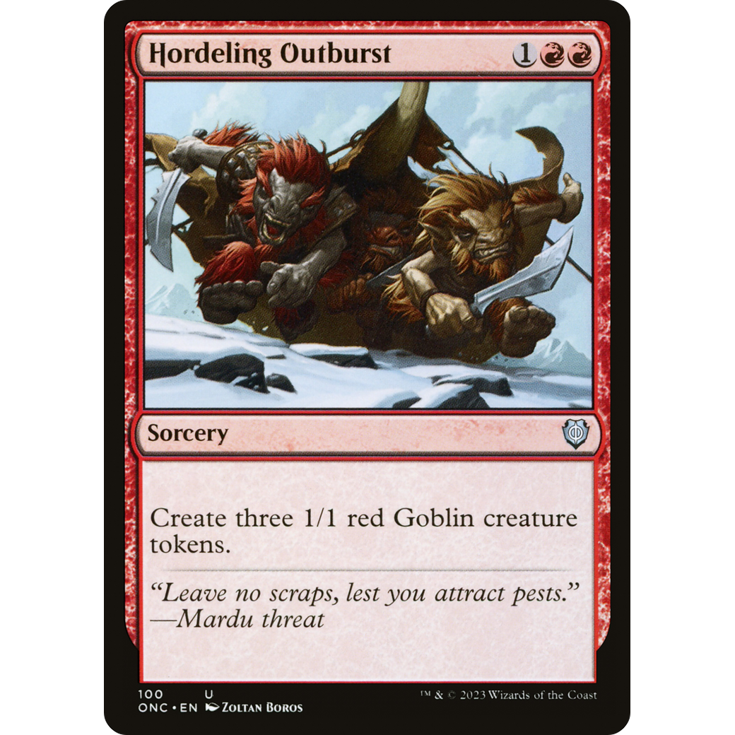 Hordeling Outburst (ONC-100) - Phyrexia: All Will Be One Commander