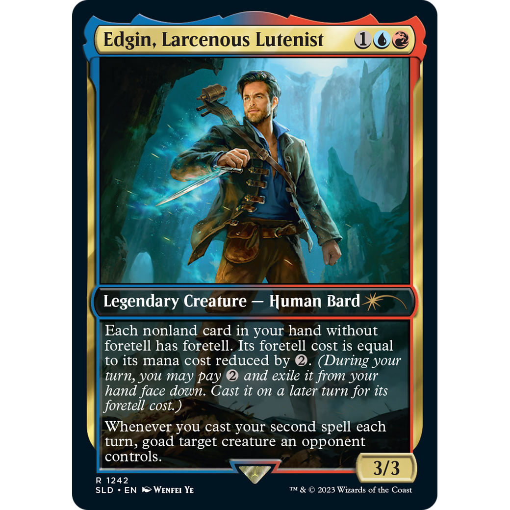 Edgin, Larcenous Lutenist (SLD-1242) - Secret Lair Drop / Edgin, Larcenous Lutenist