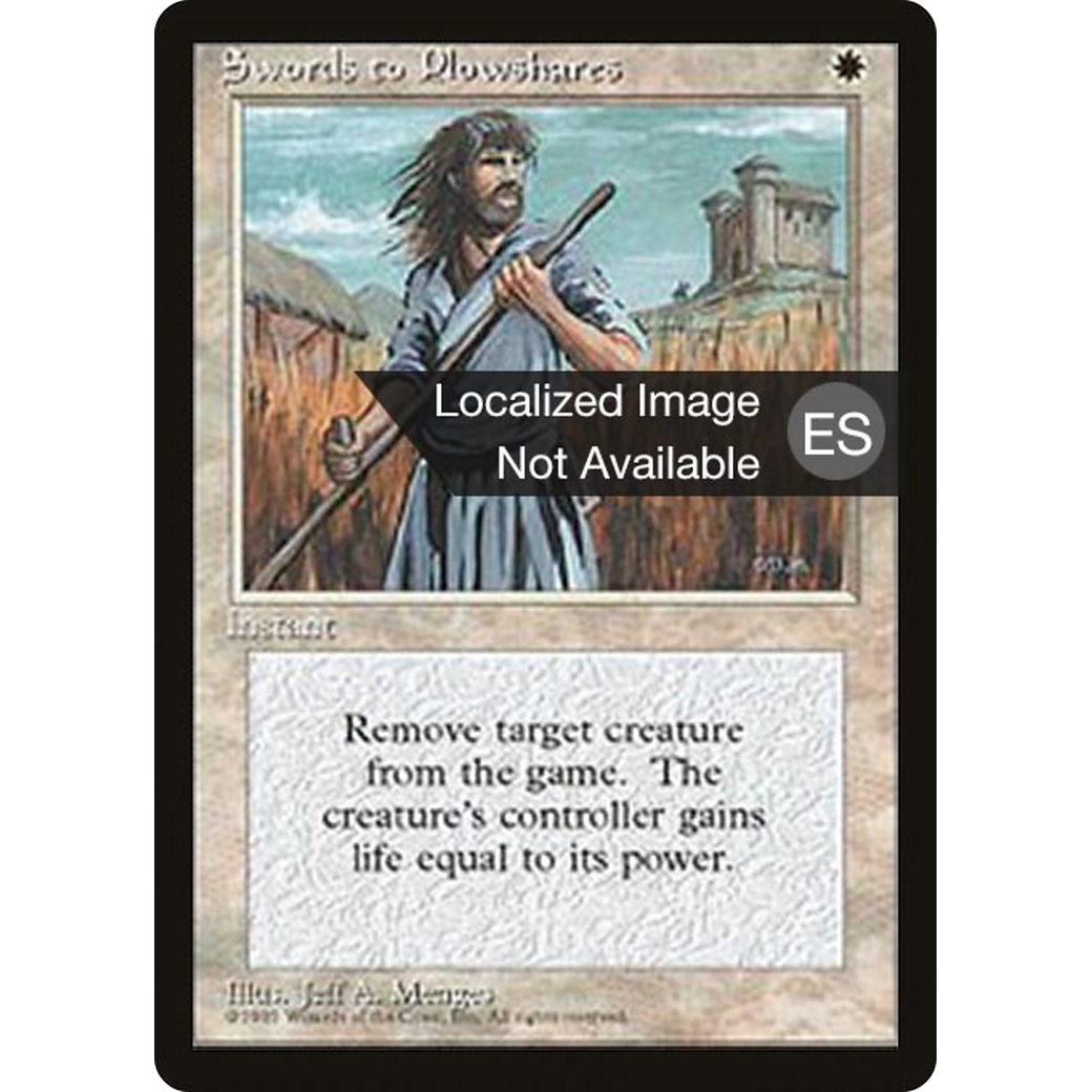 Swords to Plowshares (4BB-302) - Fourth Edition Foreign Black Border