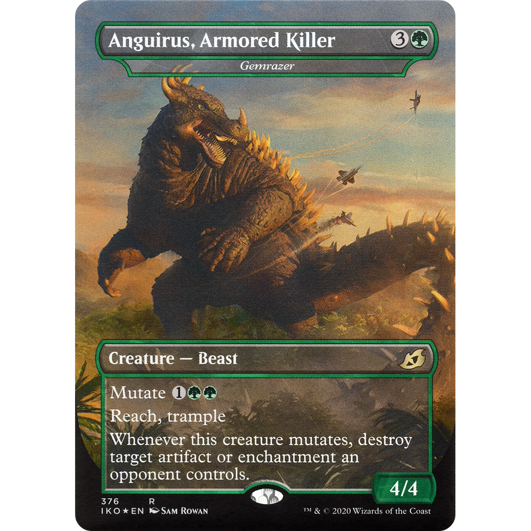 Anguirus, Armored Killer - Gemrazer (IKO-376) - Ikoria: Lair of Behemoths / Anguirus, Armored Killer (Borderless)