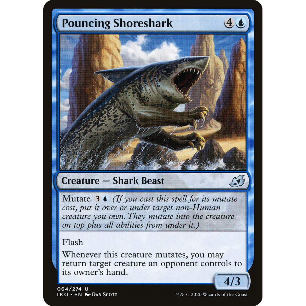 Pouncing Shoreshark (IKO-064) - Ikoria: Lair of Behemoths Foil