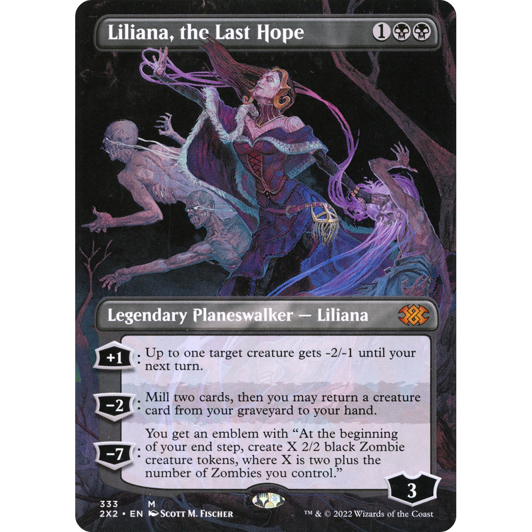 Liliana, the Last Hope (Borderless) (2X2-333) - Double Masters 2022 (Borderless)