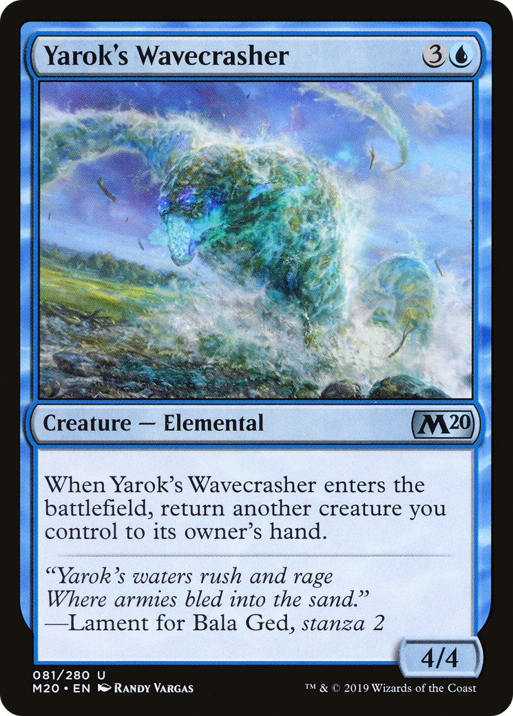 Yarok's Wavecrasher (M20-081) - Core Set 2020