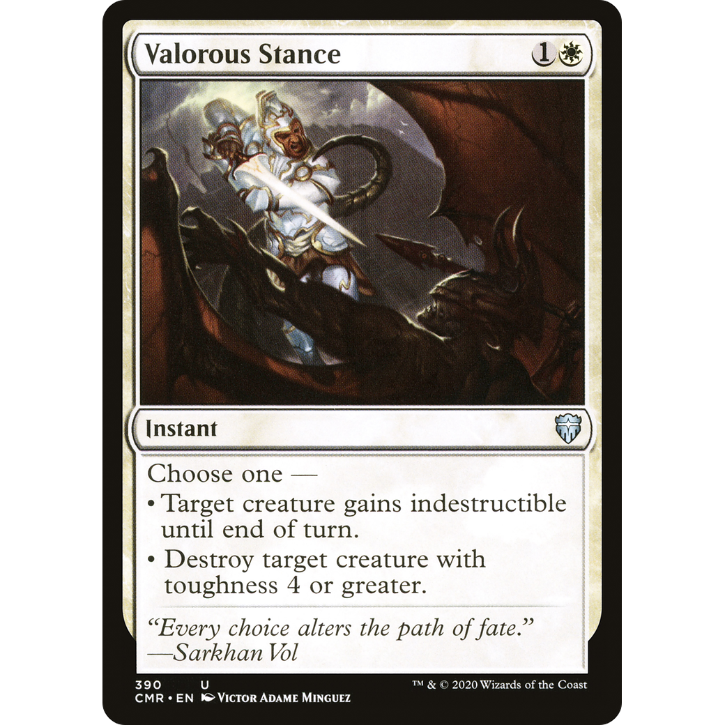 Valorous Stance (CMR-390) - Commander Legends