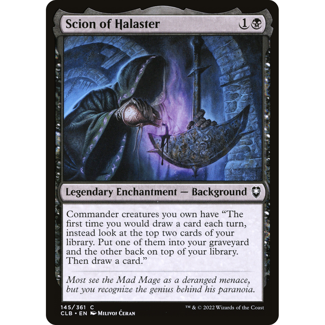 Scion of Halaster (CLB-145) - Commander Legends: Battle for Baldur's Gate