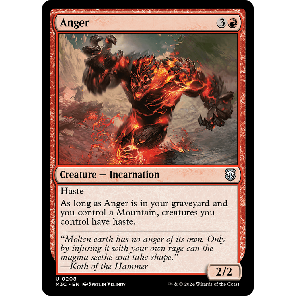 Anger (M3C-208) - Modern Horizons 3 Commander