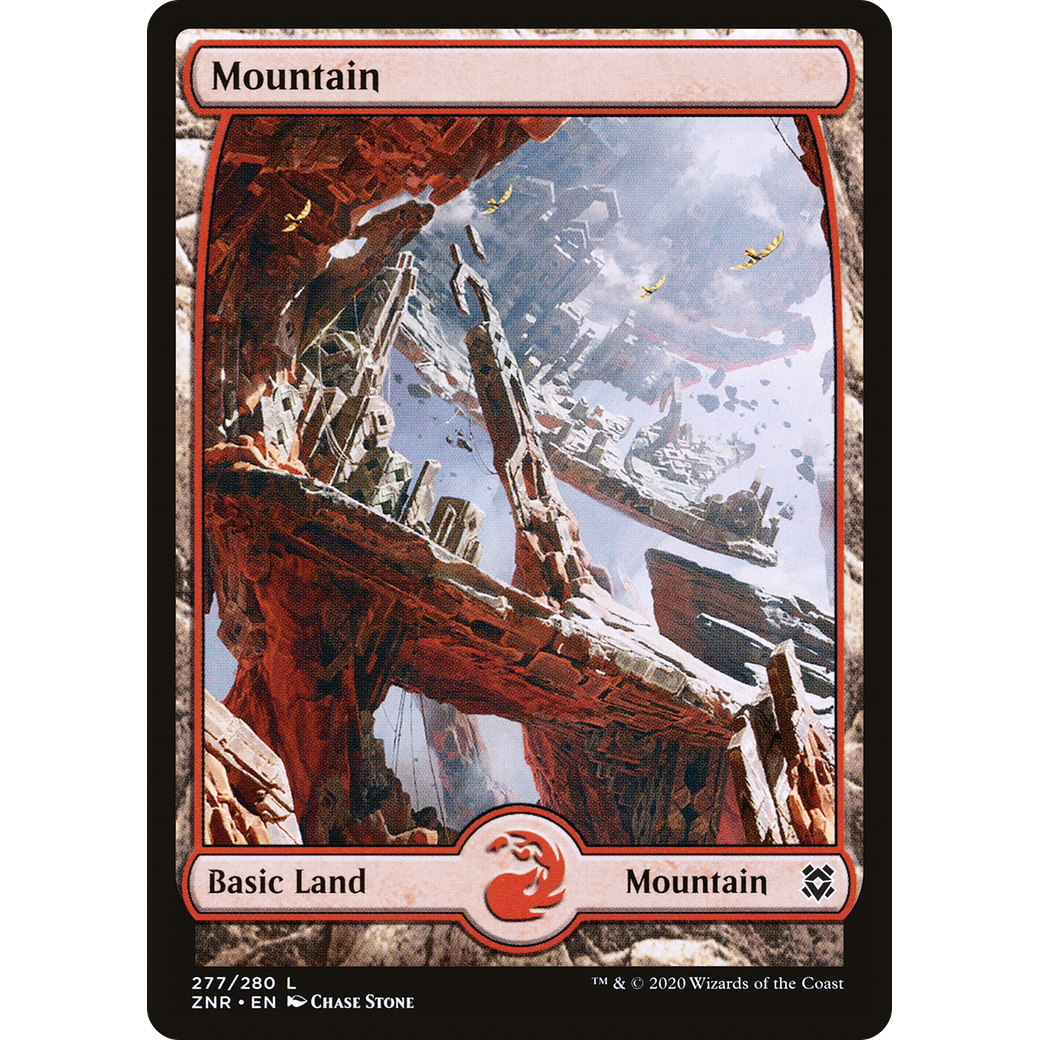 Mountain (277) - Full Art (ZNR-277) - Zendikar Rising: (Full Art) Foil