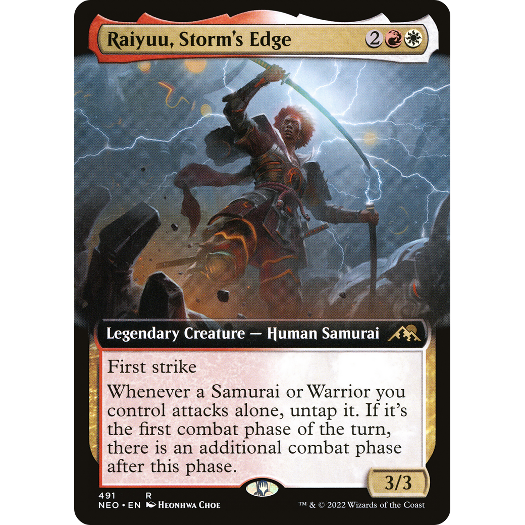 Raiyuu, Storm's Edge (NEO-491) - Kamigawa: Neon Dynasty: (Extended Art)