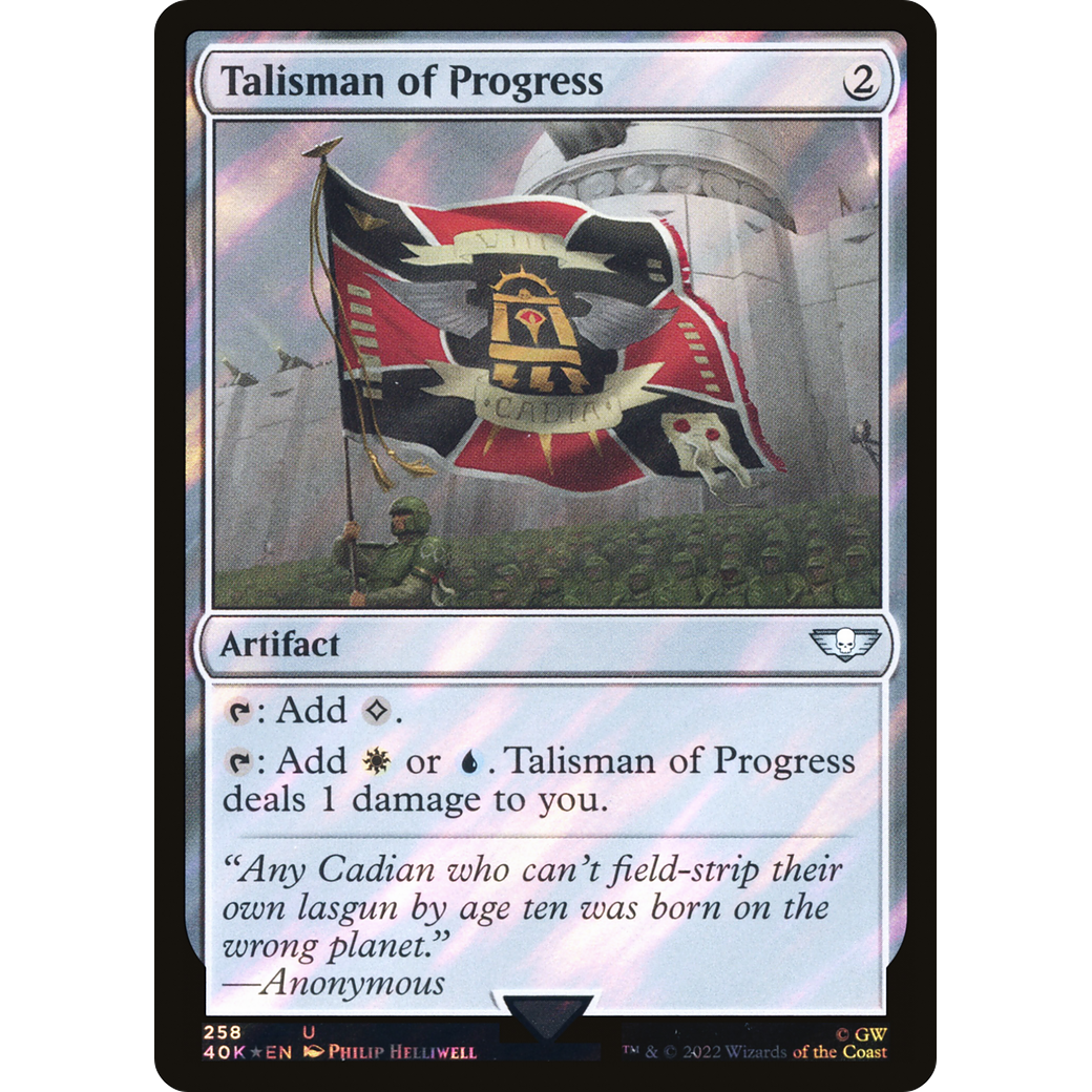Talisman of Progress (40K-258) - Warhammer 40,000 Commander Foil